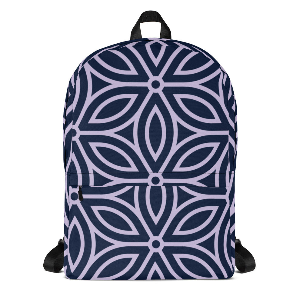 Geometric Flower Backpack
