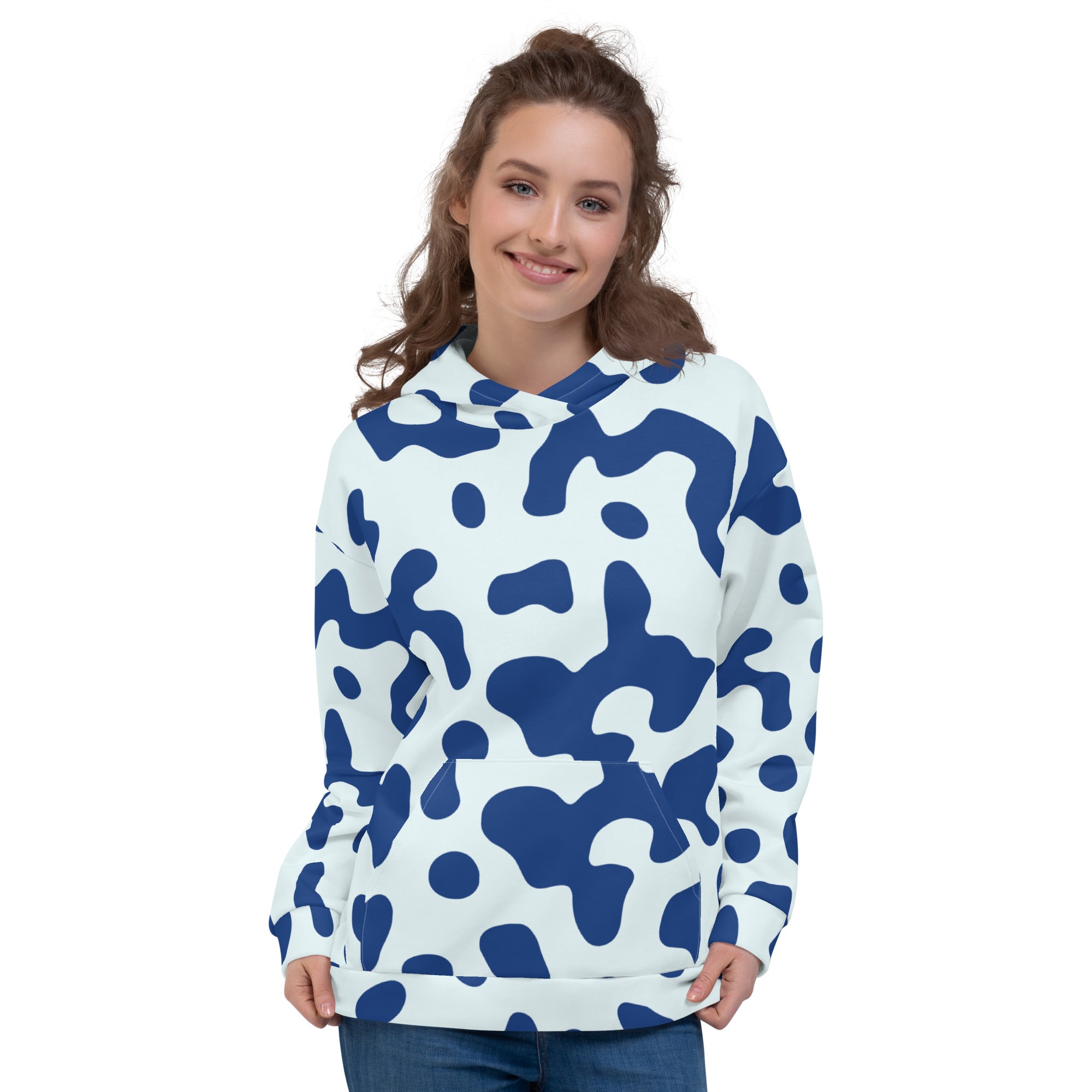 Abstract Blue Hoodie