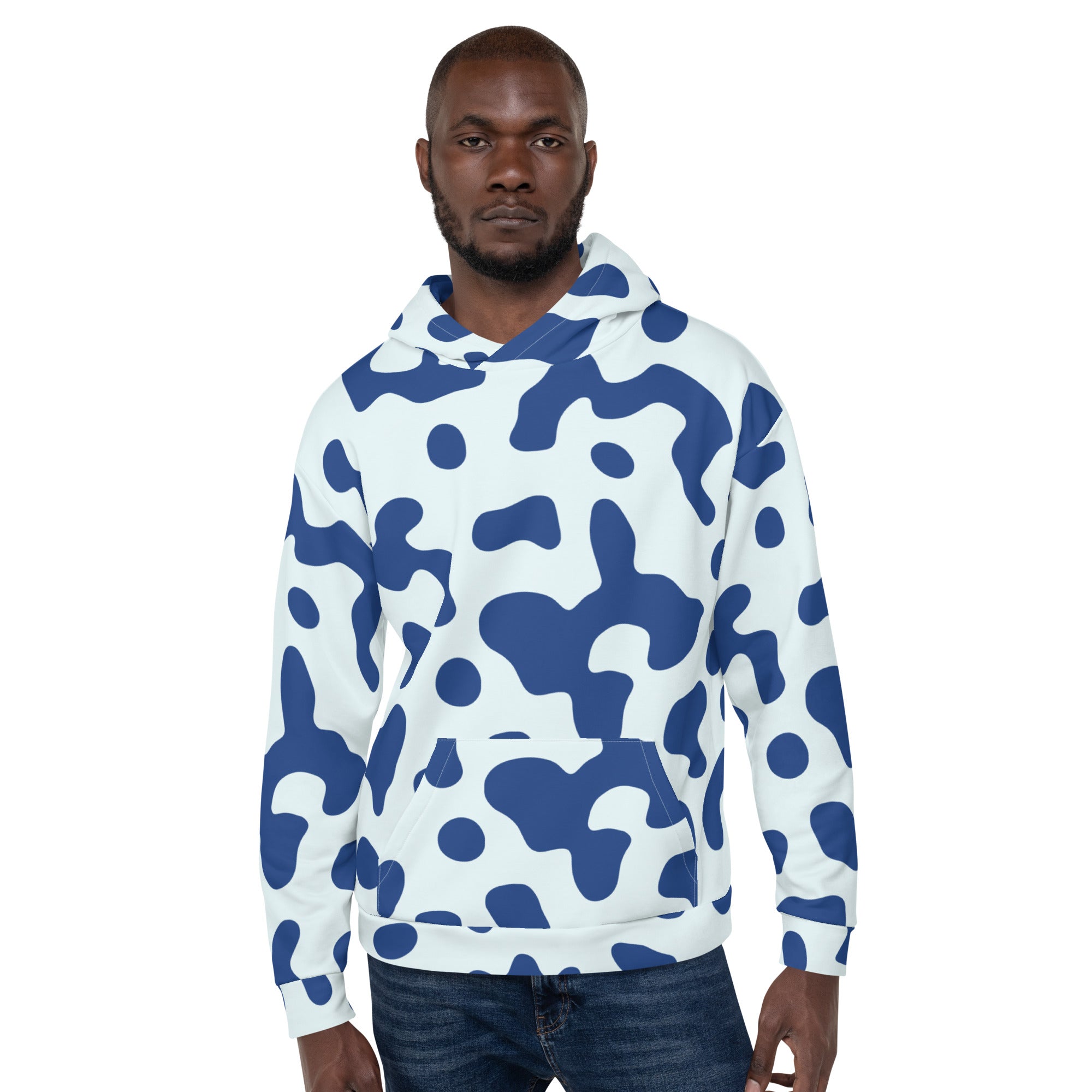 Abstract Blue Hoodie