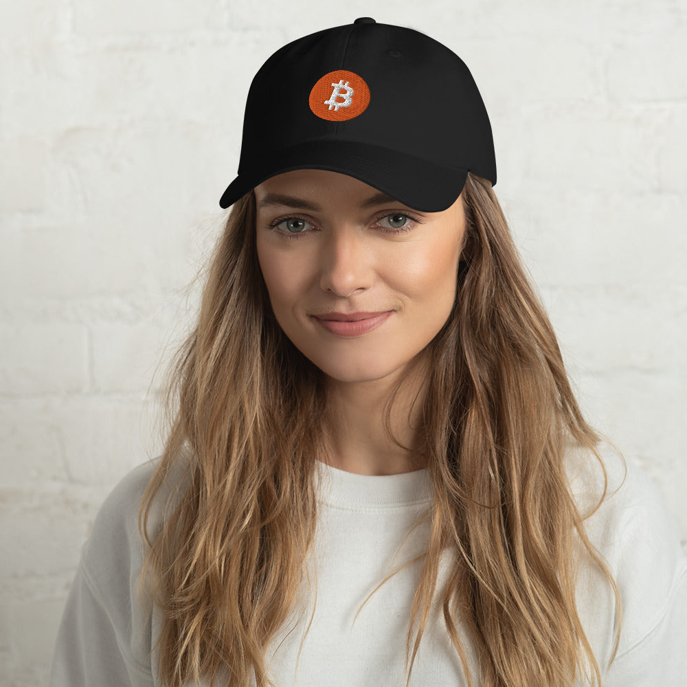 Bitcoin Embroidered Dad Hat