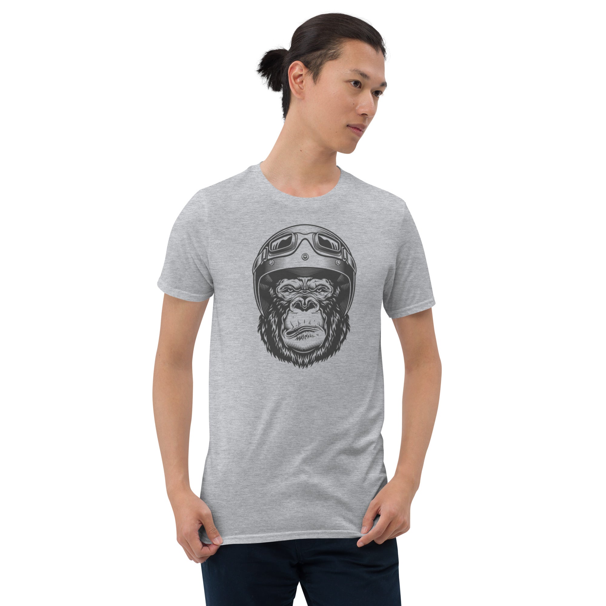 Ape Wearing Helmet Unisex T-Shirt