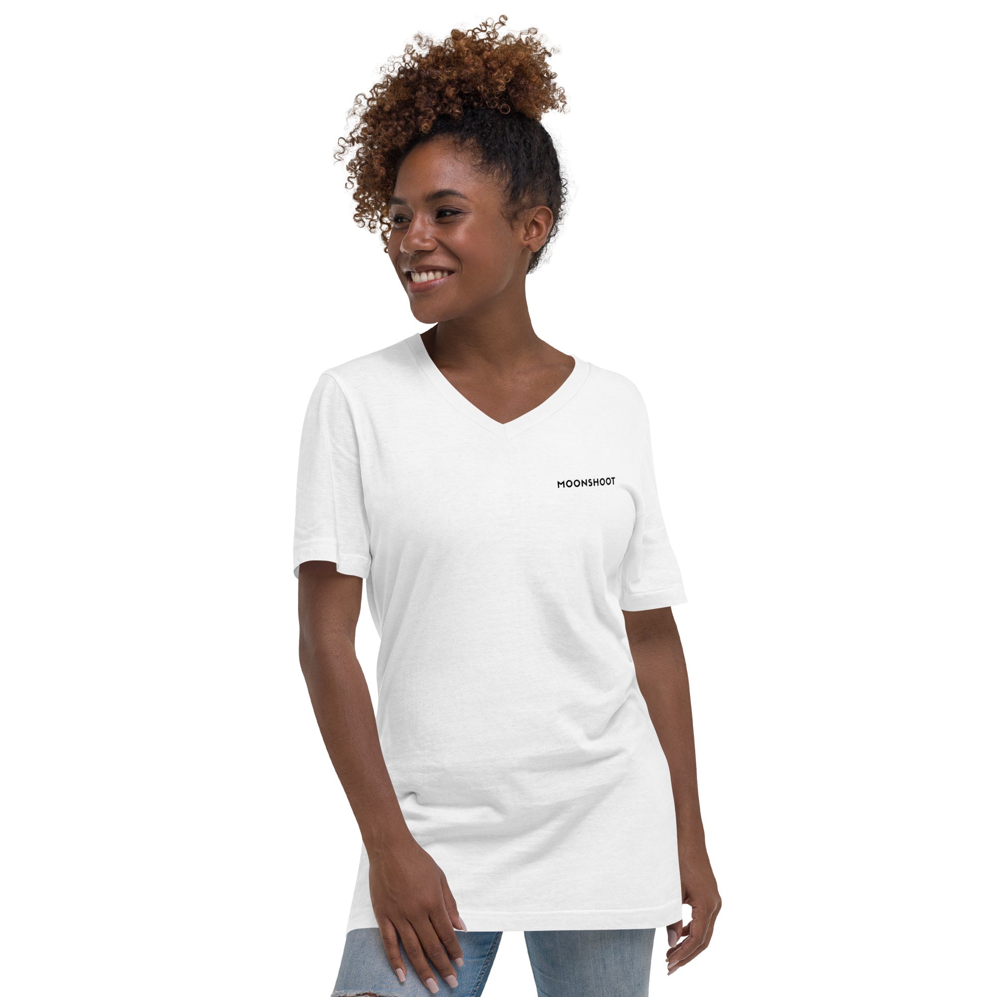 MOONSHOOT Signature Logo V-Neck T-Shirt