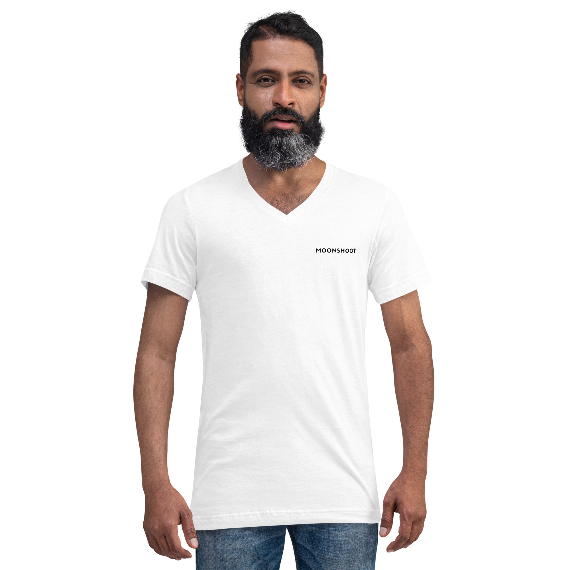 MOONSHOOT Signature Logo V-Neck T-Shirt